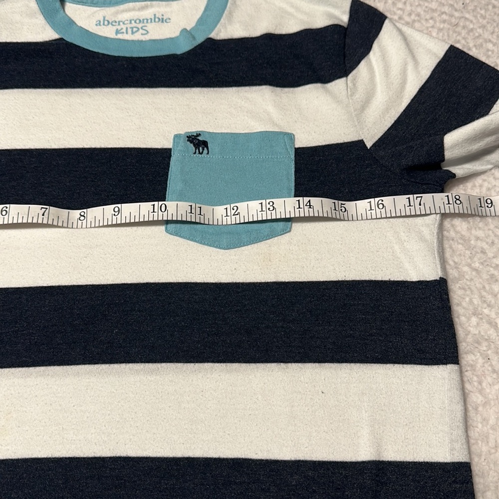 Abercrombie Kids Boys Striped Tee, EUC, Size 13/14 (Abercrombie Kids Sizing) - Picture 5 of 8